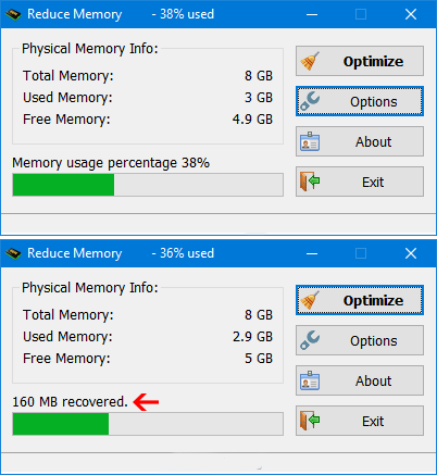 reduce memory download
