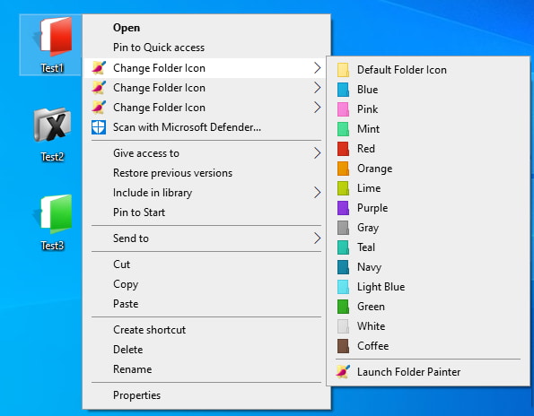 Folder Painter Free Download - Add colors to folders for easy sorting