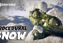 Procedural Snow Generator For Blender Procedural Snow Generator